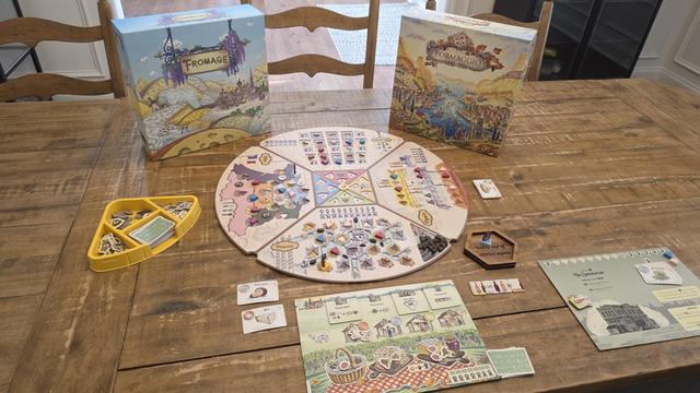 Completed solo game of Fromage and Formaggio