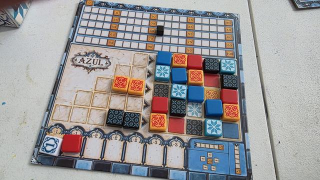 Azul game lost to my daughter