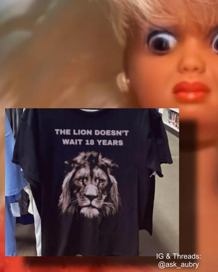 THE LION DOESN'T WAIT 18 YEARS