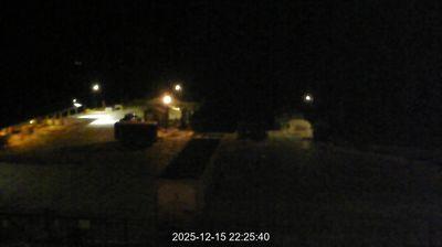 Security cam looking SSE over of the Beaver Island Ferry dock with Lake Michigan in the distance. // Image captured at: 2025-12-16 03:26:40 UTC (about 10 min. prior to this post) // Current Temp in Beaver Island: 23.33 F | -4.82 C // Precip: overcast clouds // Wind: W at 6.912 mph | 11.12 kph // Humidity: 93%