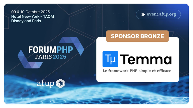 Temma / Forum PHP 2025 - Sponsor bronze