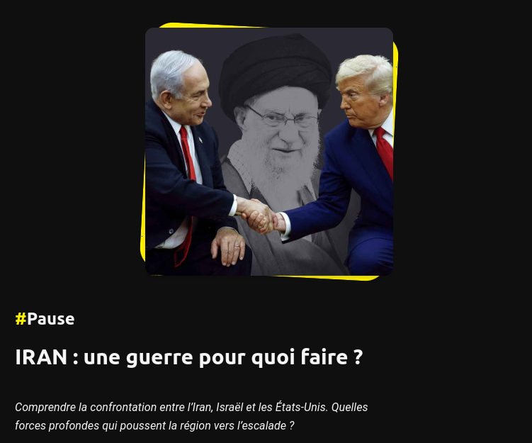 screenshot of the Sismique épisode « Iran: une guerre pour quoi faire ? »