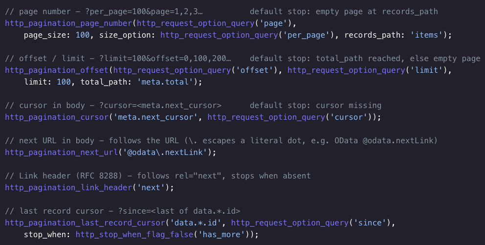 Flow HTTP pagination strategies